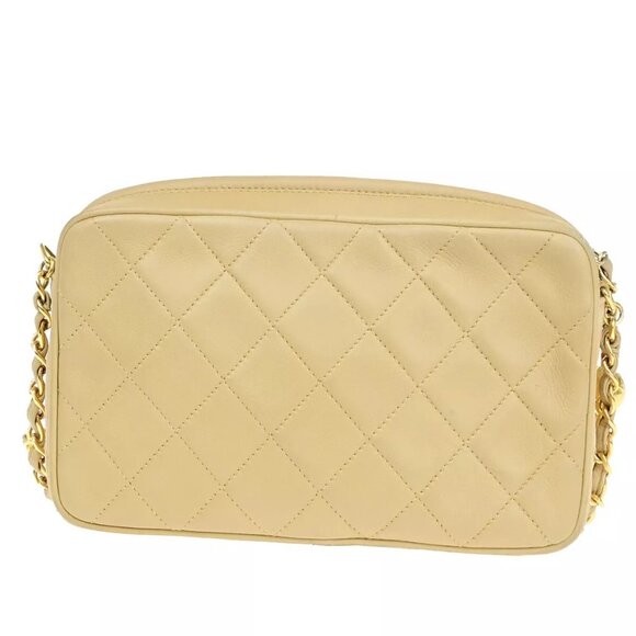 CHANEL CC Mini Matelasse Tassel Chain Shoulder Bag Leather BE Vintage - Picture 16 of 16